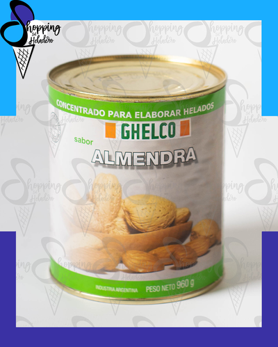 CONCENTRADO PARA HELADOS SABOR ALMENDRA GHELCO 960GR