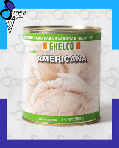 CONCENTRADO PARA HELADOS SABOR AMERICANA GHELCO 960GR
