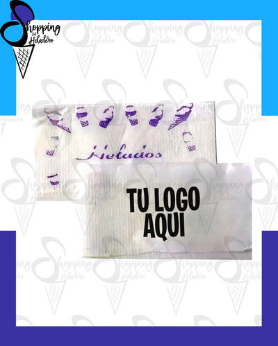 SERVILLETAS ZIG ZAG CON TU LGO (A PARTIR DE 25 CAJAS )