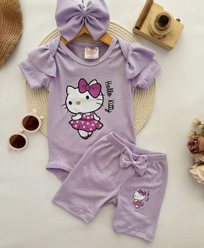 Set trío Kitty lila