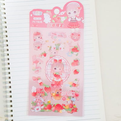 Stickers lovely rojo x 3 unid 