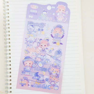 Stickers lovely lila x 3unid 