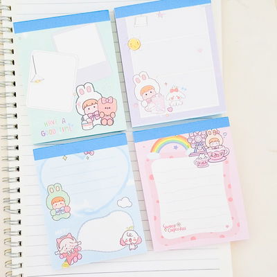 Block de hojas kawaii 
