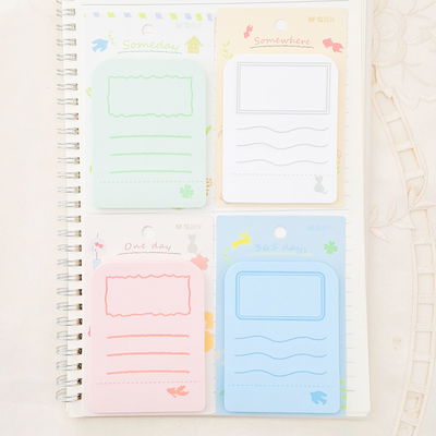 Notitas adhesivas rayadas