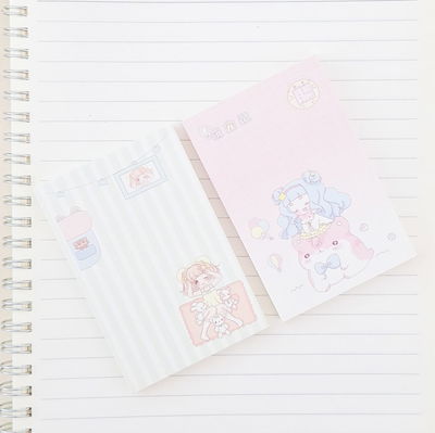 Block de hojitas anime girl