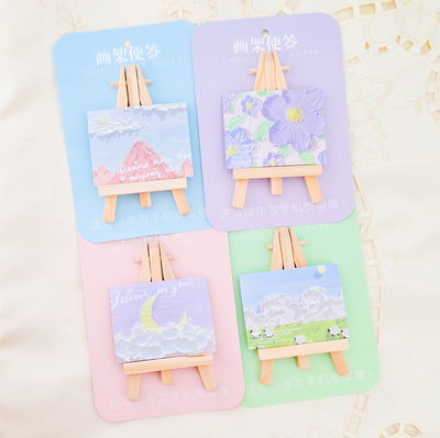 Notitas adhesivas + atril