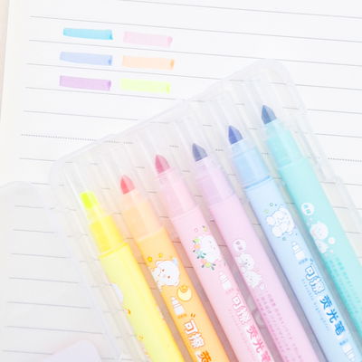 Resaltadores borrable con estuche