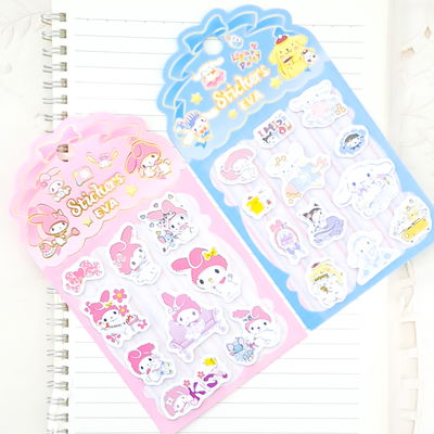 Stickers sanrio goma eva
