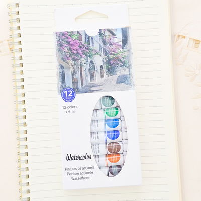 Pintura acuarelable x 12 unid