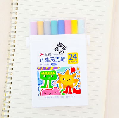 Marcadores de acrilicos x 24 unid