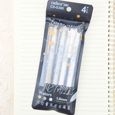 Lapiceras metalicas x 4 unid