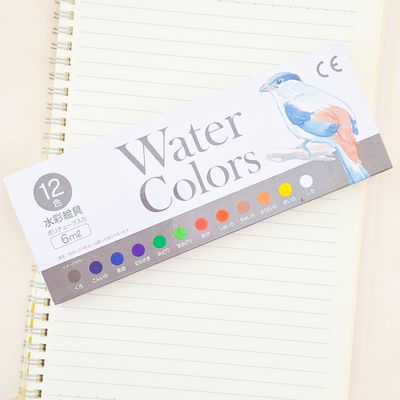 Pintura acuarelable x 12 unid 
