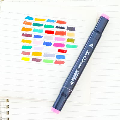 Marcadores touch x 36 unid doble punta