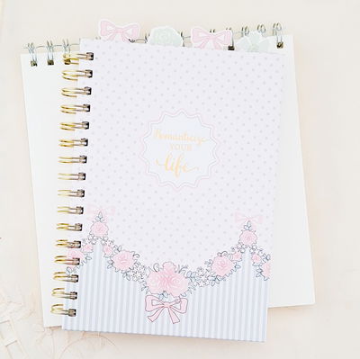 Cuaderno flower con separadores 