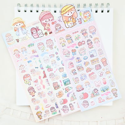 stickers girl holografico