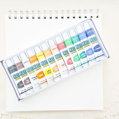 Pintura acrilica x 12 colores 