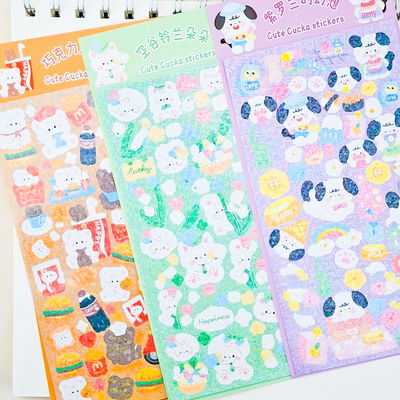Stickers kawaii holograficos