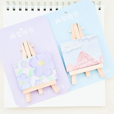 Notas adhesivas + atril