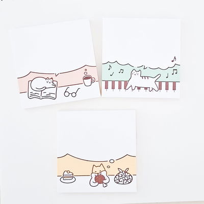 Notas adhesivas de michi 