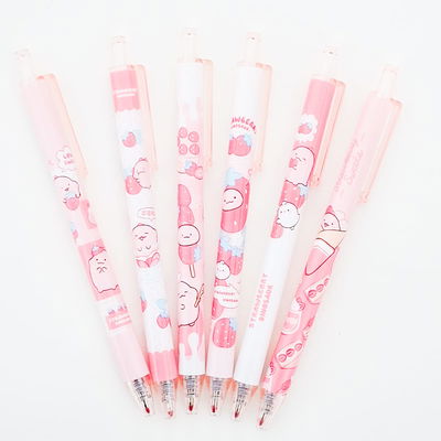 Lapiceras dino rosa x 6 unid