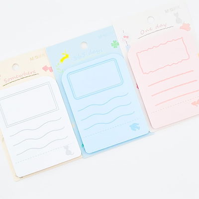 Notas adhesivas rayadas