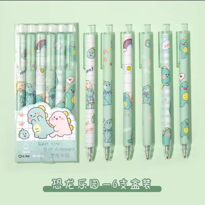 Lapiceras dino x 6 unid