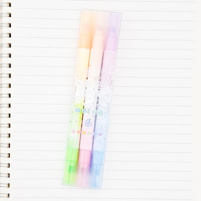 Resaltadores x 3 unid doble punta