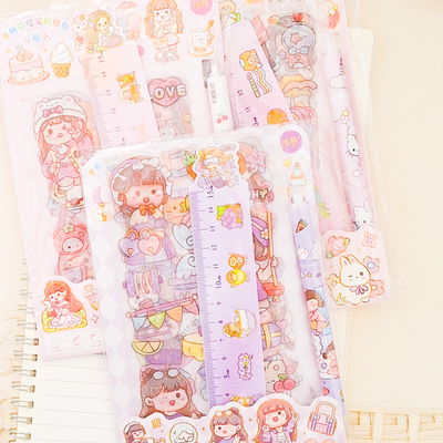 Set de stickers + lapicera