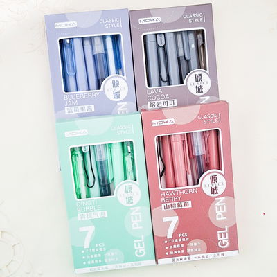 Lapiceras moka x 7 unid 