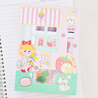 Box de stickers + washis 