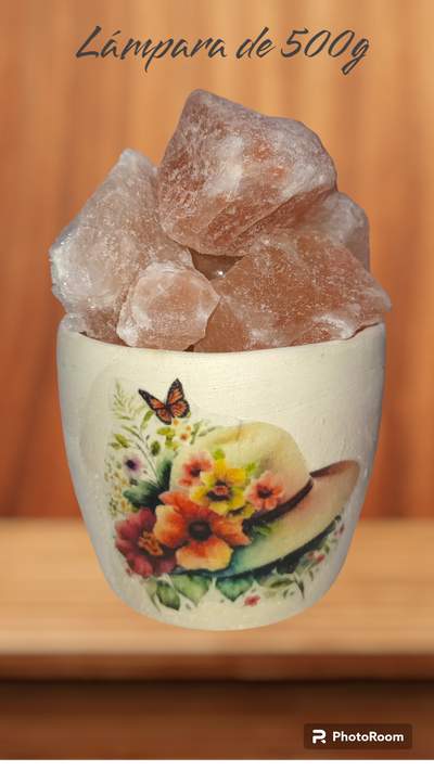 Lámpara de sal de 500g  tacita china
