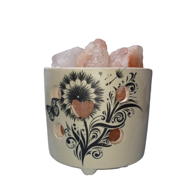 Lámpara de sal de 800g calada