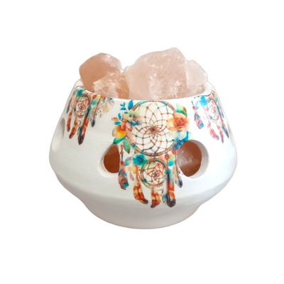 Lámpara de sal de 800g calada