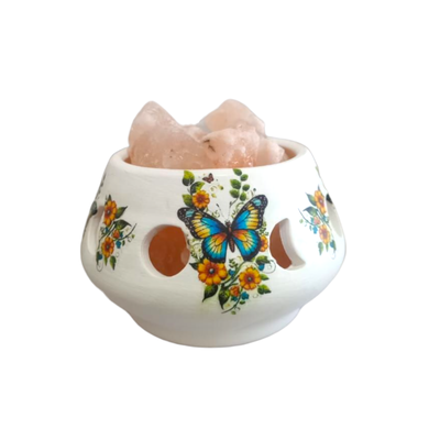 Lámpara de sal de 800g calada