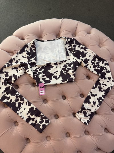 Top vaquita manga larga