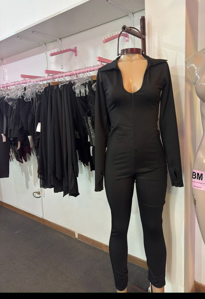 Catsuit largo elastizado cierre 
