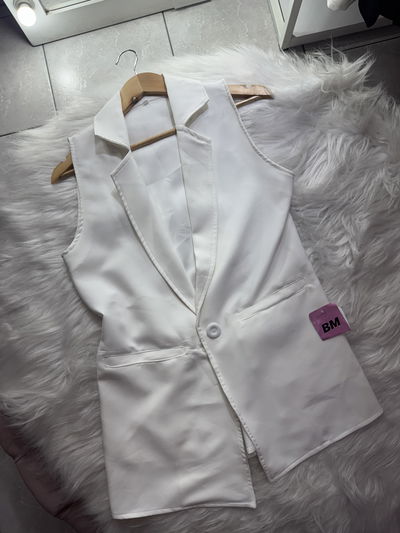Chaleco sastrero blanco