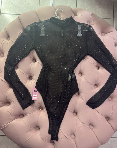 Body Tul con brillos elastizado 