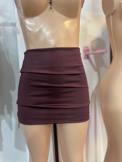 Pollera basic bordo 