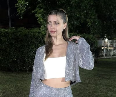 Blazzer glitter plateado 