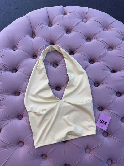 Top amarillo pastel 