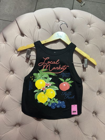Top estampado musculosa