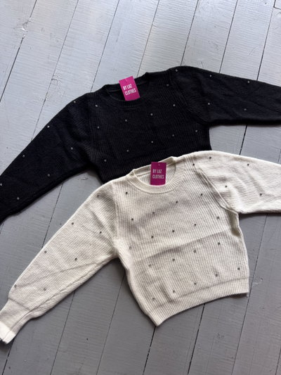 Sweater con strass
