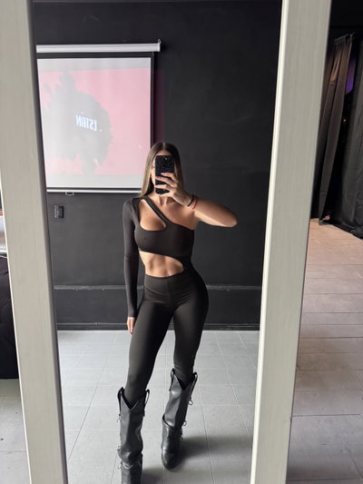 Catsuit asimétrico lycra 