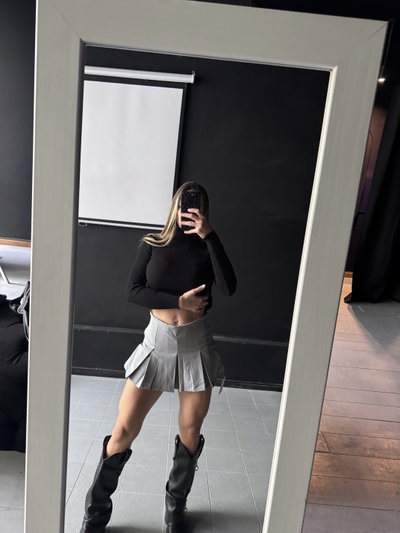 Skort tableado 