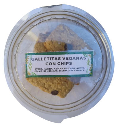 Galletitas veganas Meluá - Avena con chips chocolate