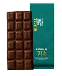 Chocolate 71% Muecas con Almedras y Sal