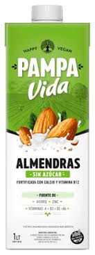 Leche de Almendras sin azúcar Pampa Vida x 1lt