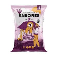 Nuestros Sabores Chips Batata y sal marina x 80gr