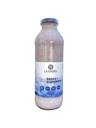 Yogur entero de Sauco y Arándanos x 500g